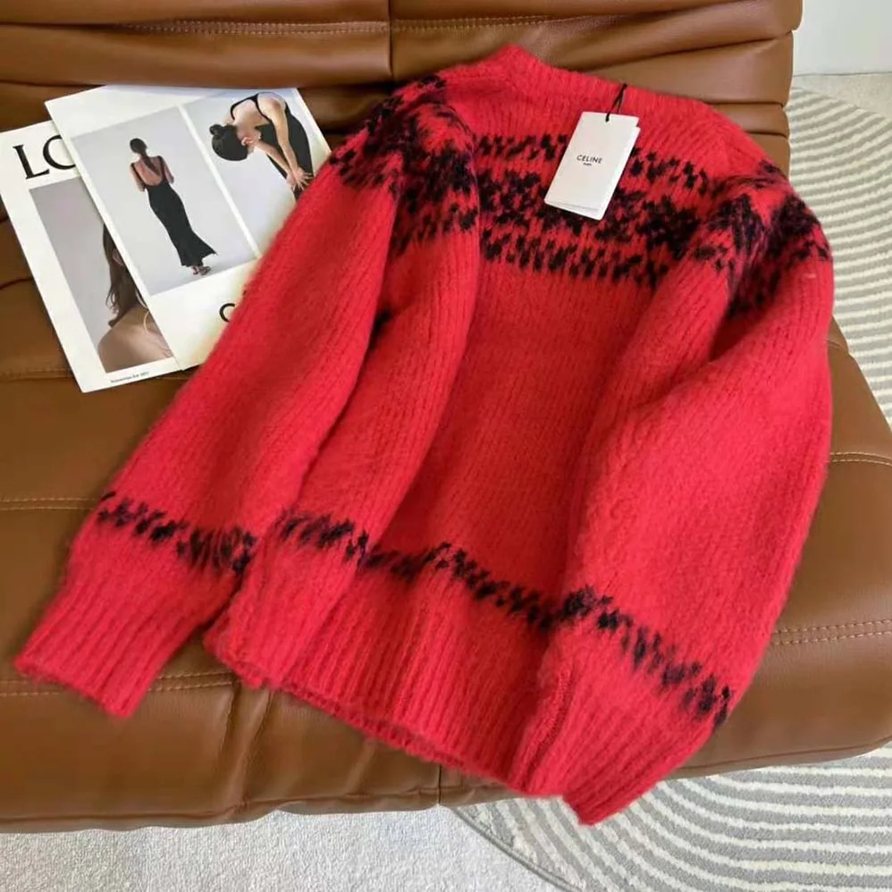 Celine Boxy Sweater in Brushed Wool for Women