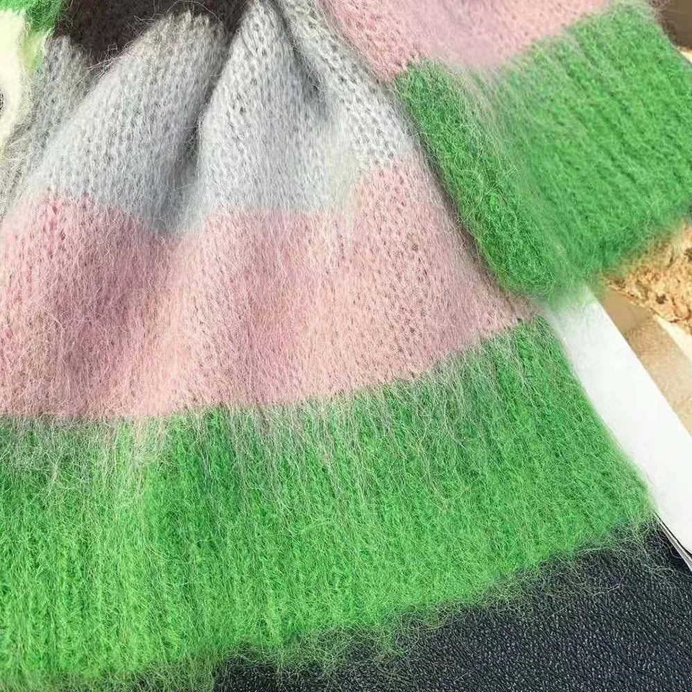 Loewe Stripe Cardigan in Mohair for Women Loewe Stripe Cardigan in Mohair for Women