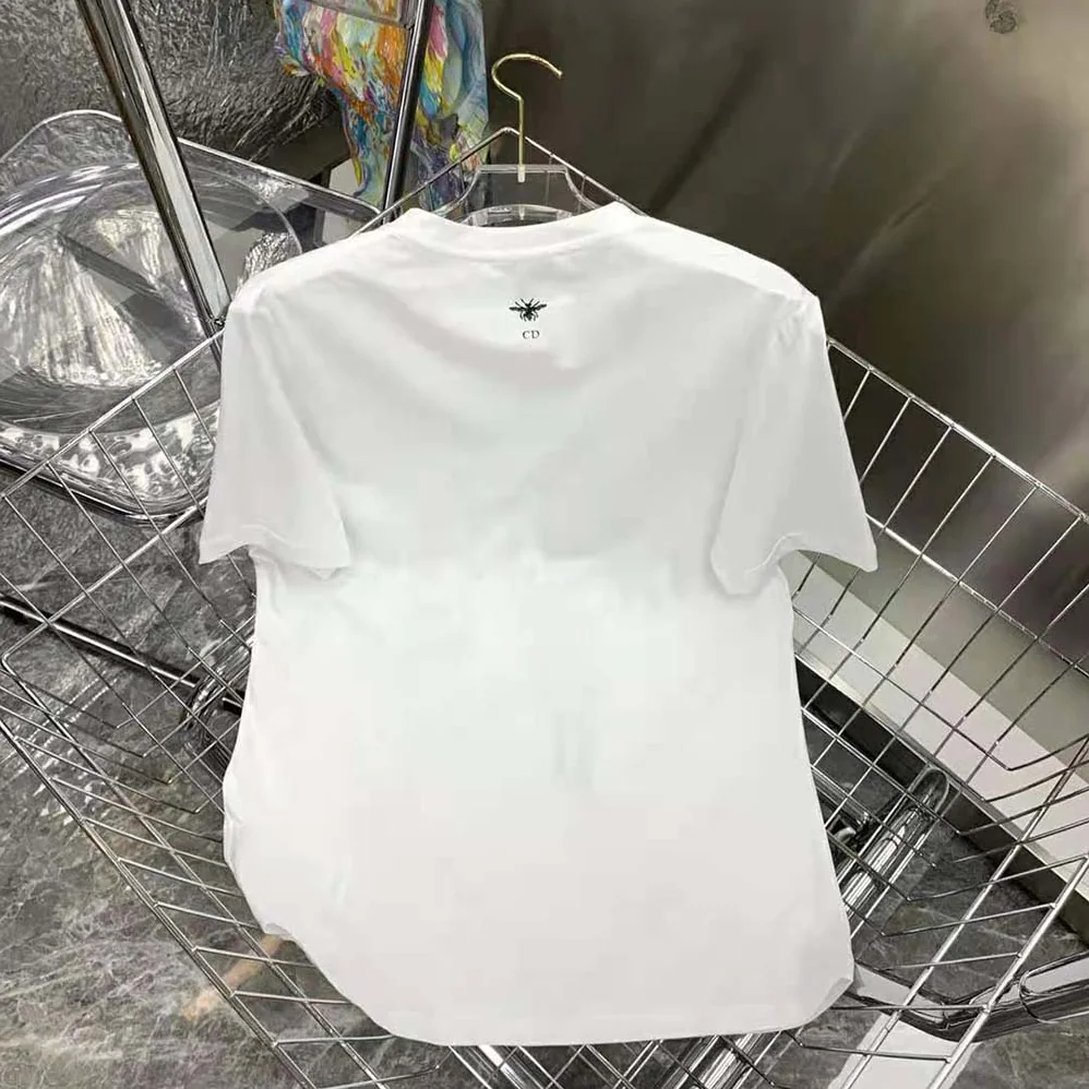 Dior ‘C'Est Non Non Non Et Non' T-shirt Ecru Cotton Jersey and Linen for Women