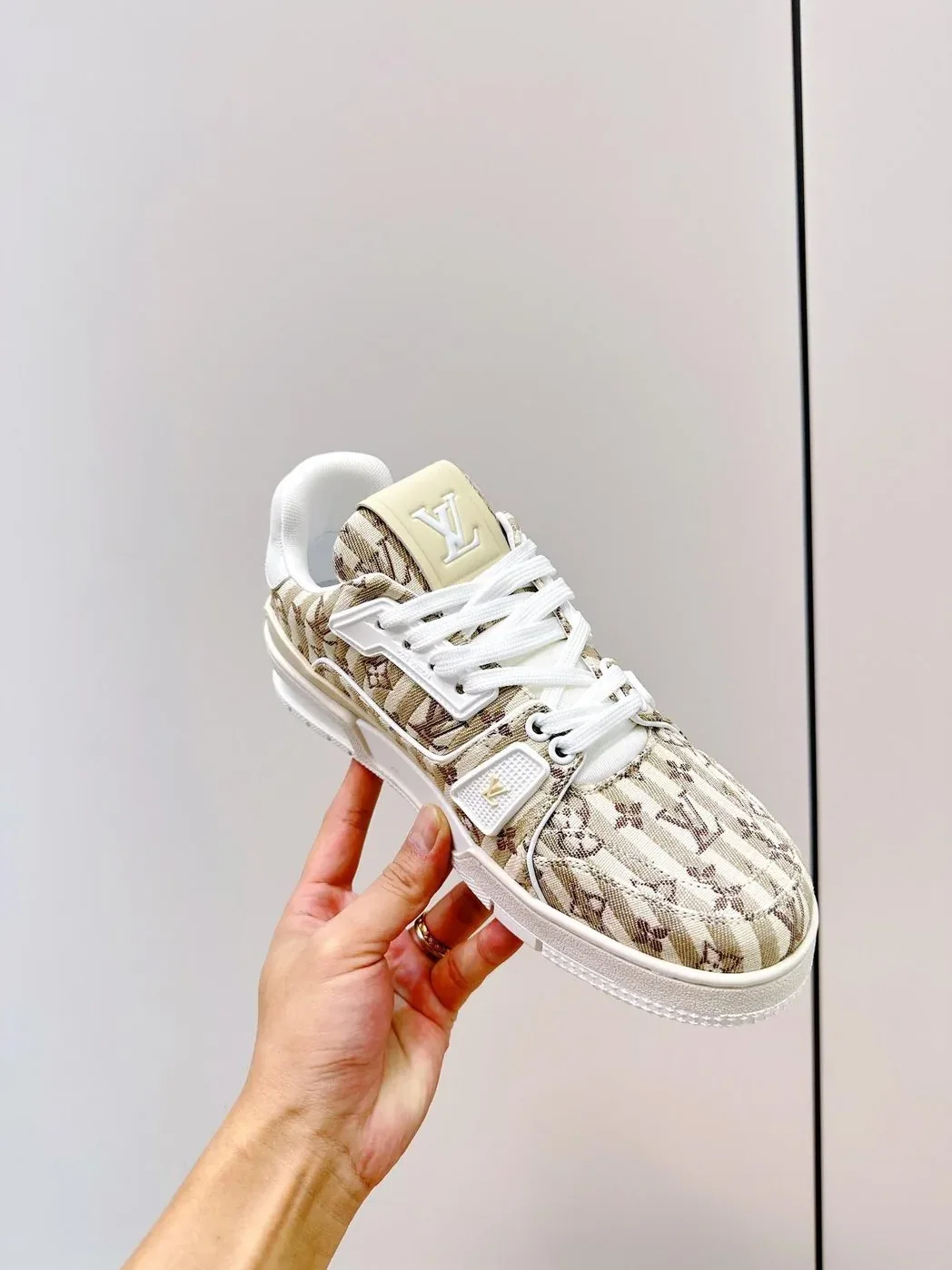 Louis Vuitton Retro Basketball Sneakers Cream