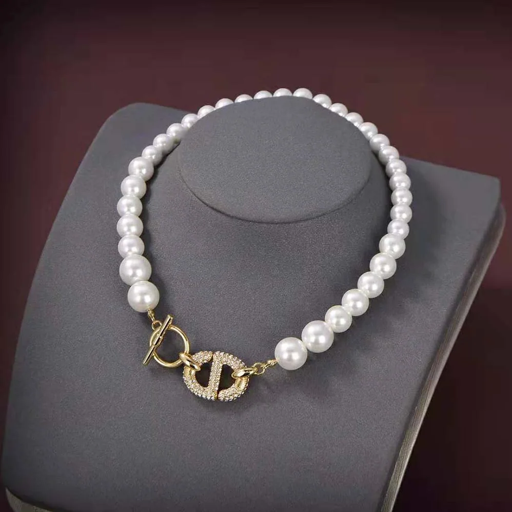Dior CD Navy Choker Gold for Women in Finish Metal