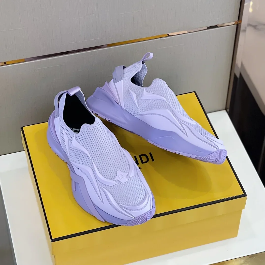 FD Fendi Flow Running Sneakers Purple