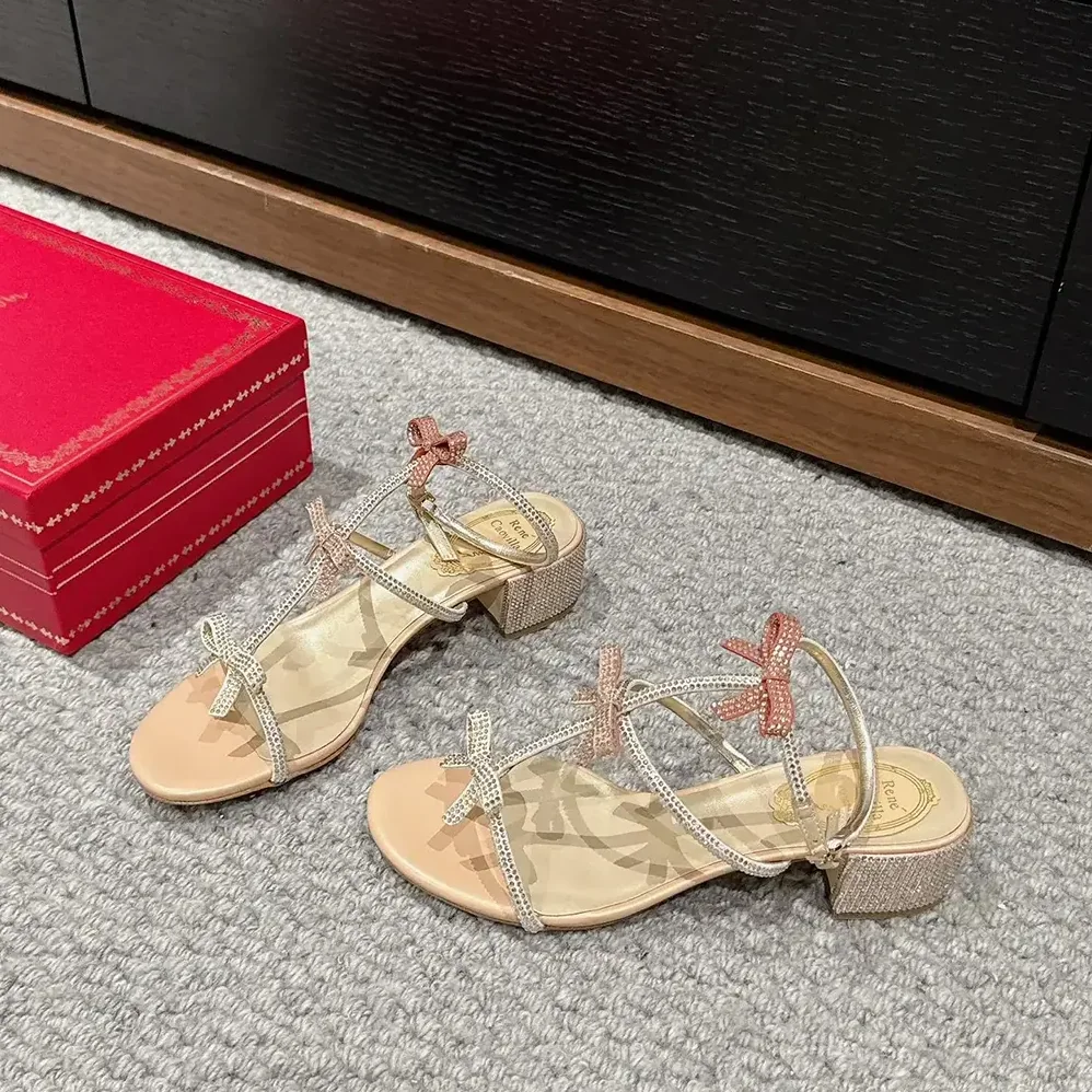 Rene Caovilla Sandals with Ankle Laces Caterina for Women Rene Caovilla Sandals with Ankle Laces Caterina for Women