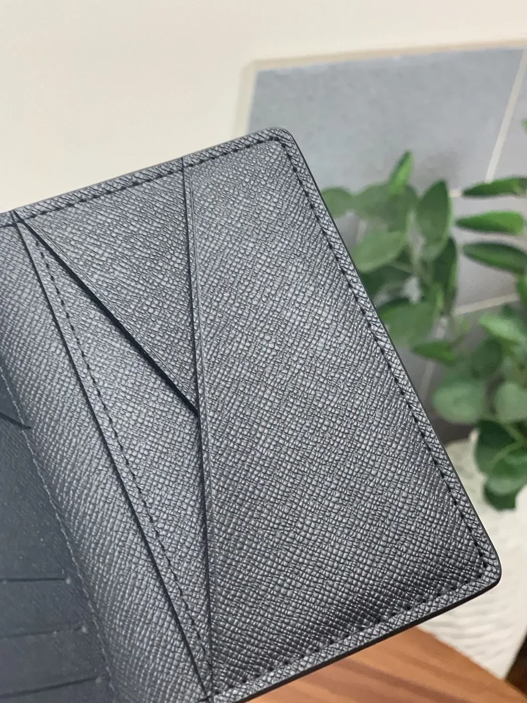 Louis Vuitton Pocket Organiser Taiga Black