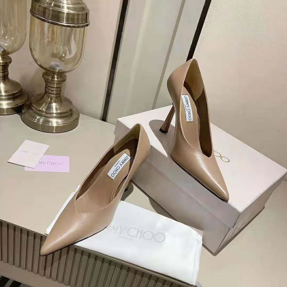Jimmy Choo Maryanne 100 Biscuit Calf Leather Pointed for Women in Toe Pumps Jimmy Choo Maryanne 100 Biscuit Calf Leather Pointed for Women in Toe Pumps