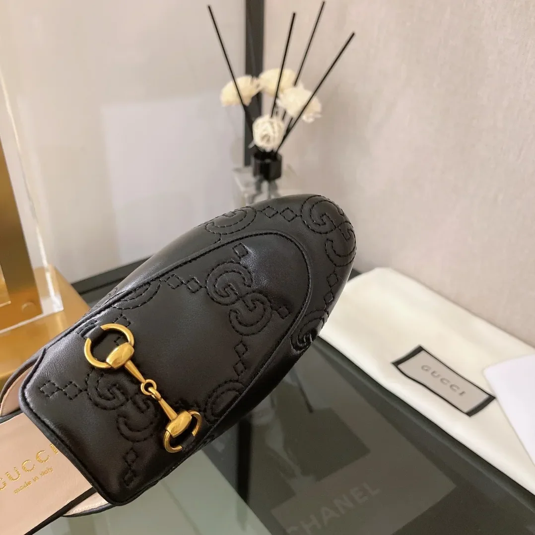 Gucci GG Matelasse Princetown Slipper Black for Women