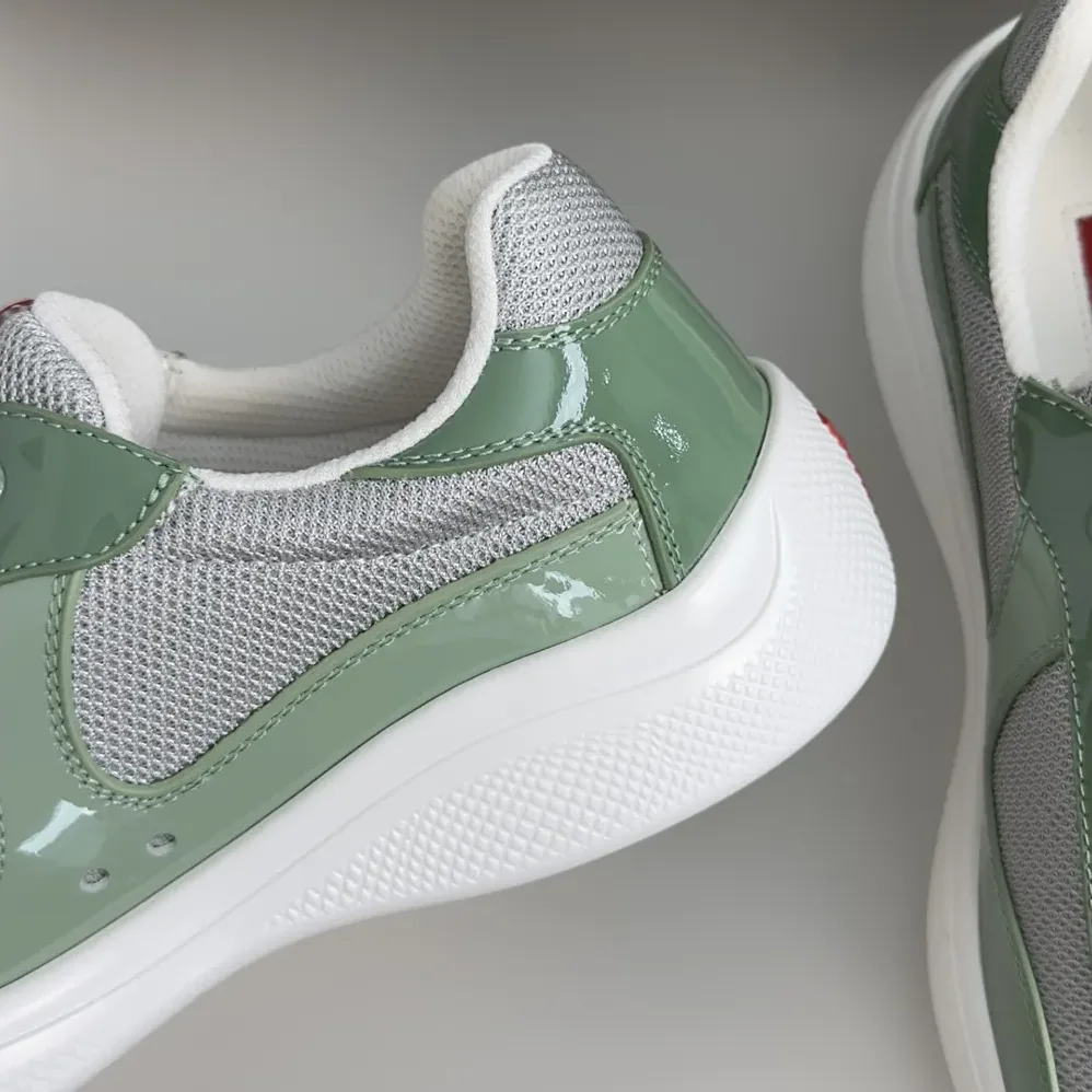 Prada Patent Leather And Technical Fabric Prada America'S Cup Sneakers for Unisex in Aqua