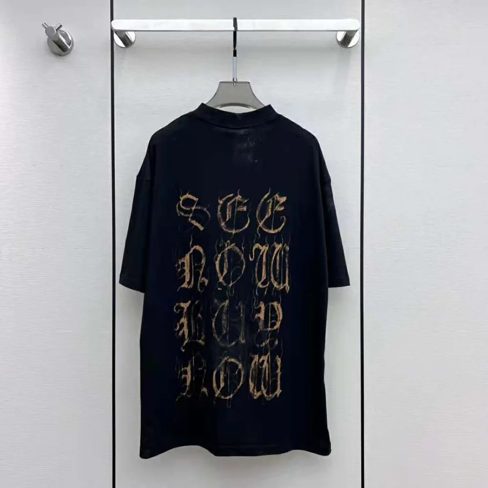 Balenciaga Heavy Metal Tight T-Shirt Small Fit in Black Faded for Women