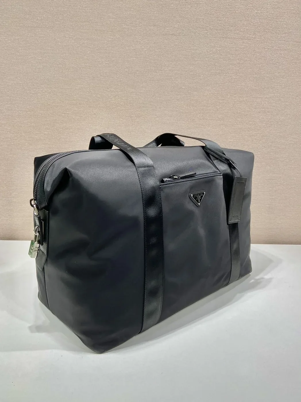 Prada Re-Nylon And Saffiano Duffle Bag Black / 2VC796_2DMH_F0002_V_OOO