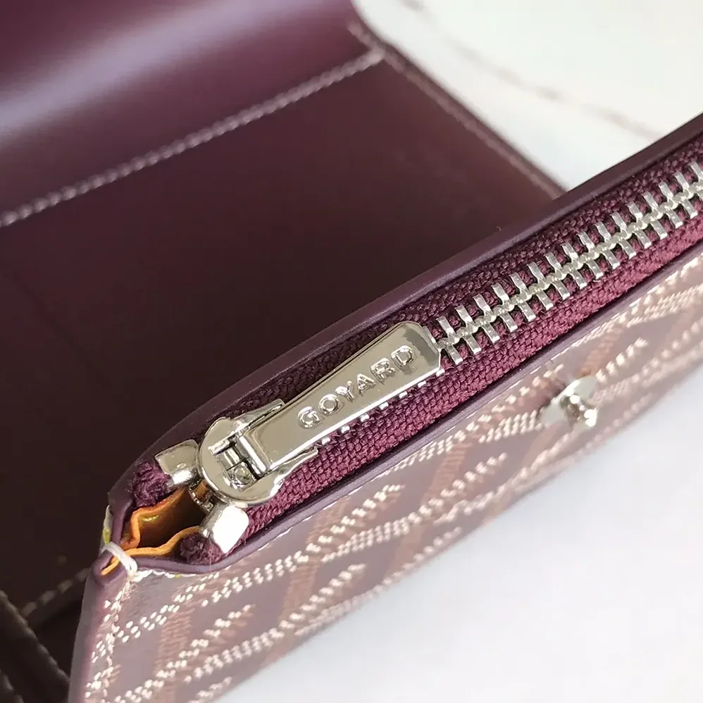 Goyard Saint Gabrie Wallet for Unisex in Maroon