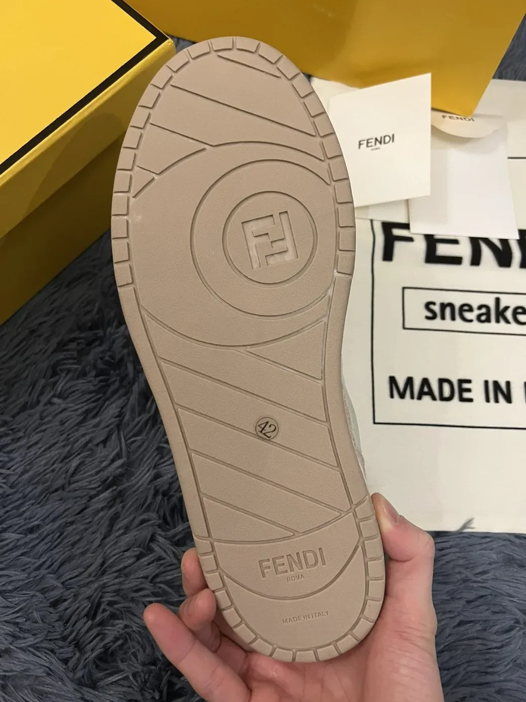 Fendi Match Low Tops Sneakers Beige/Brown 7E1493 Fendi Match Low Tops Sneakers Beige/Brown 7E1493