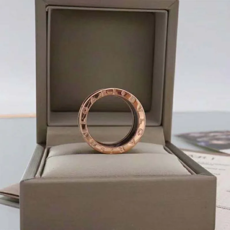 Bvlgari B.zero1 Four-Band Ring Two 18 KT Rose for Women