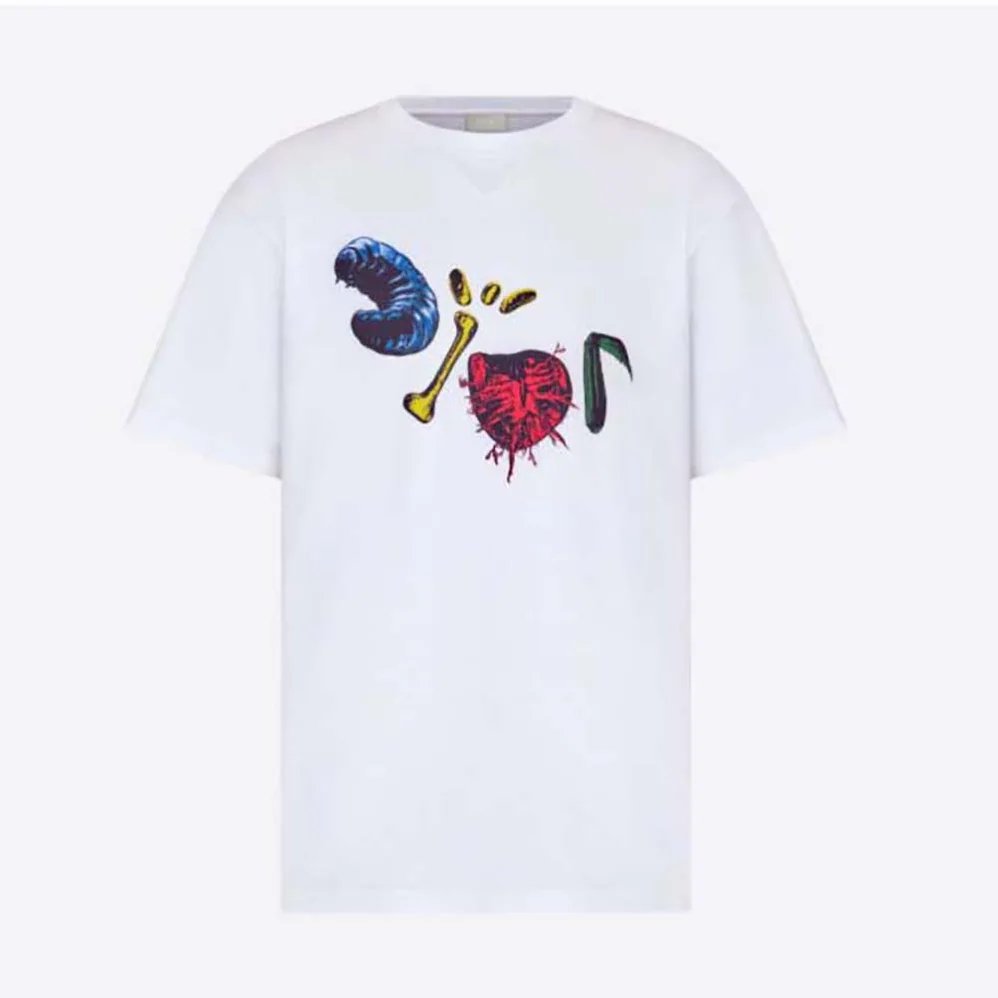 Dior Oversized Cactus Jack Dior T for Men in shirt White Cotton Jersey Dior Oversized Cactus Jack Dior T for Men in shirt White Cotton Jersey
