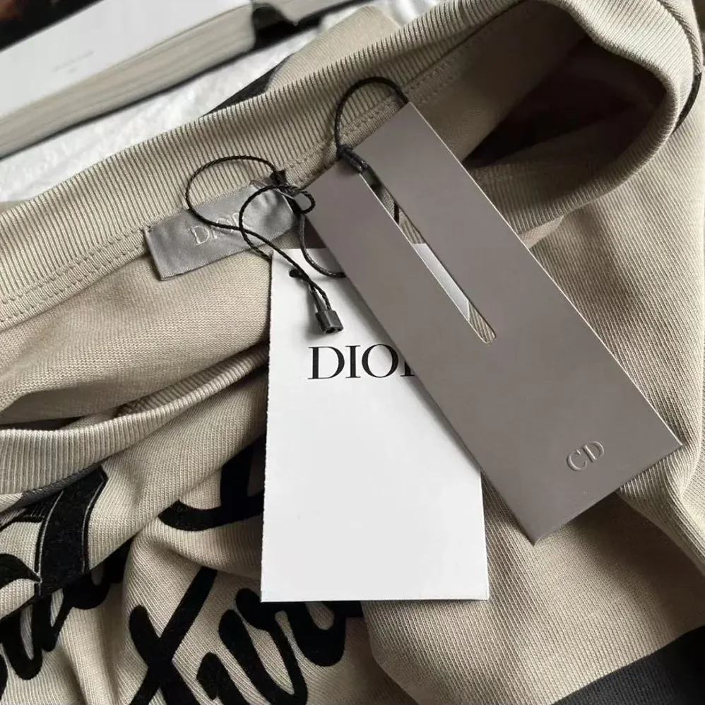 Dior Natural Christian Dior Couture T-Shirt Regular Fit Black Cotton Jersey for Men Dior Natural Christian Dior Couture T-Shirt Regular Fit Black Cotton Jersey for Men
