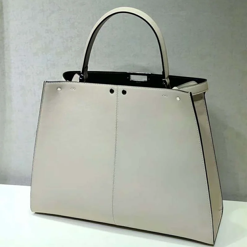 Fendi Peekaboo X-Lite in Leather Bag for Women in White