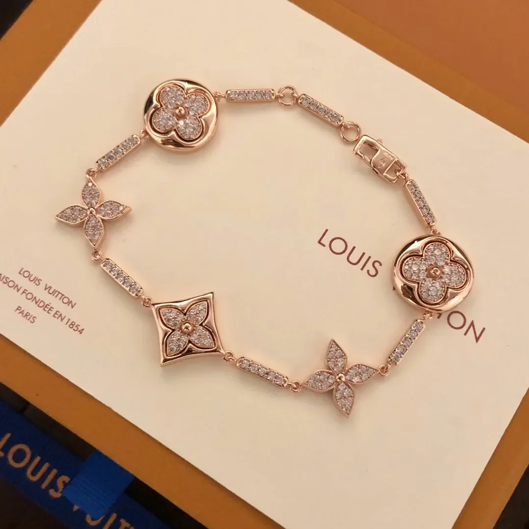 Louis Vuitton Color Blossom BB Multi-Motif Bracelet Rose Gold Hardware Louis Vuitton Color Blossom BB Multi-Motif Bracelet Rose Gold Hardware