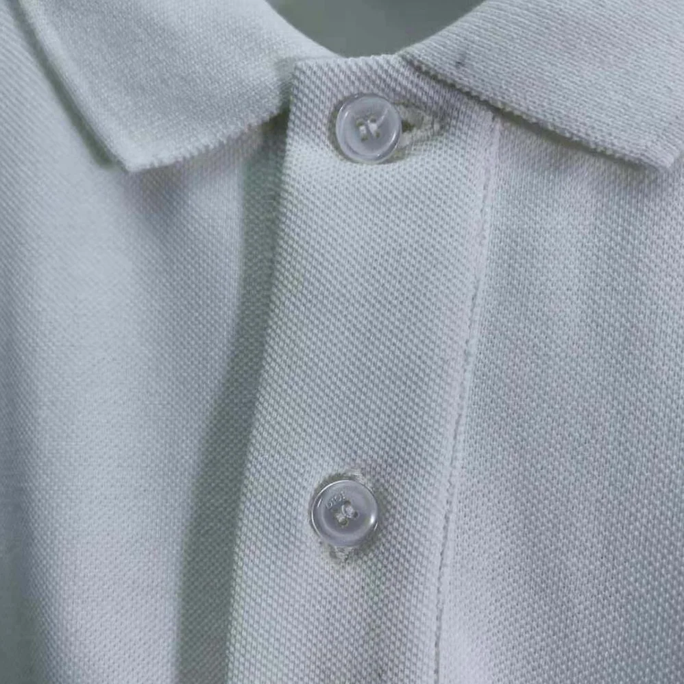 Dior CD Icon Polo Shirt White Cotton Pique for Men