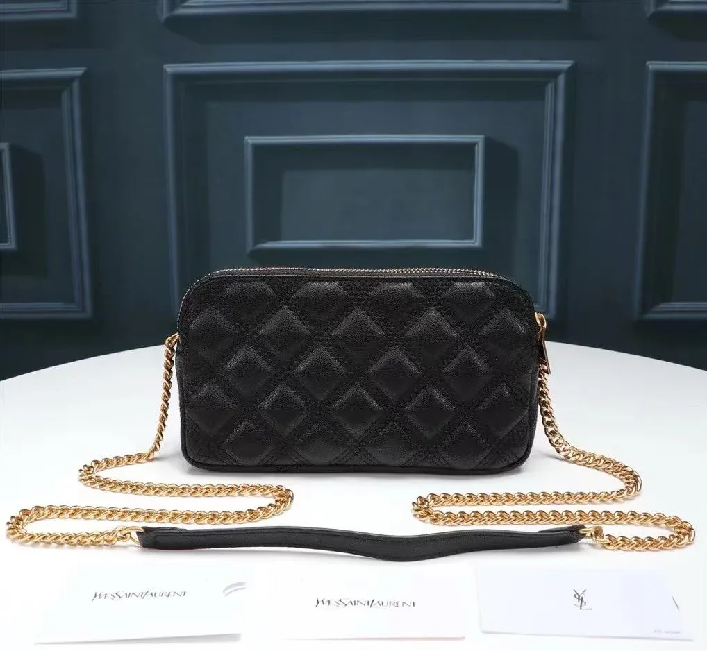 Saint Laurent Becky Crossbody Bag Black in YSL