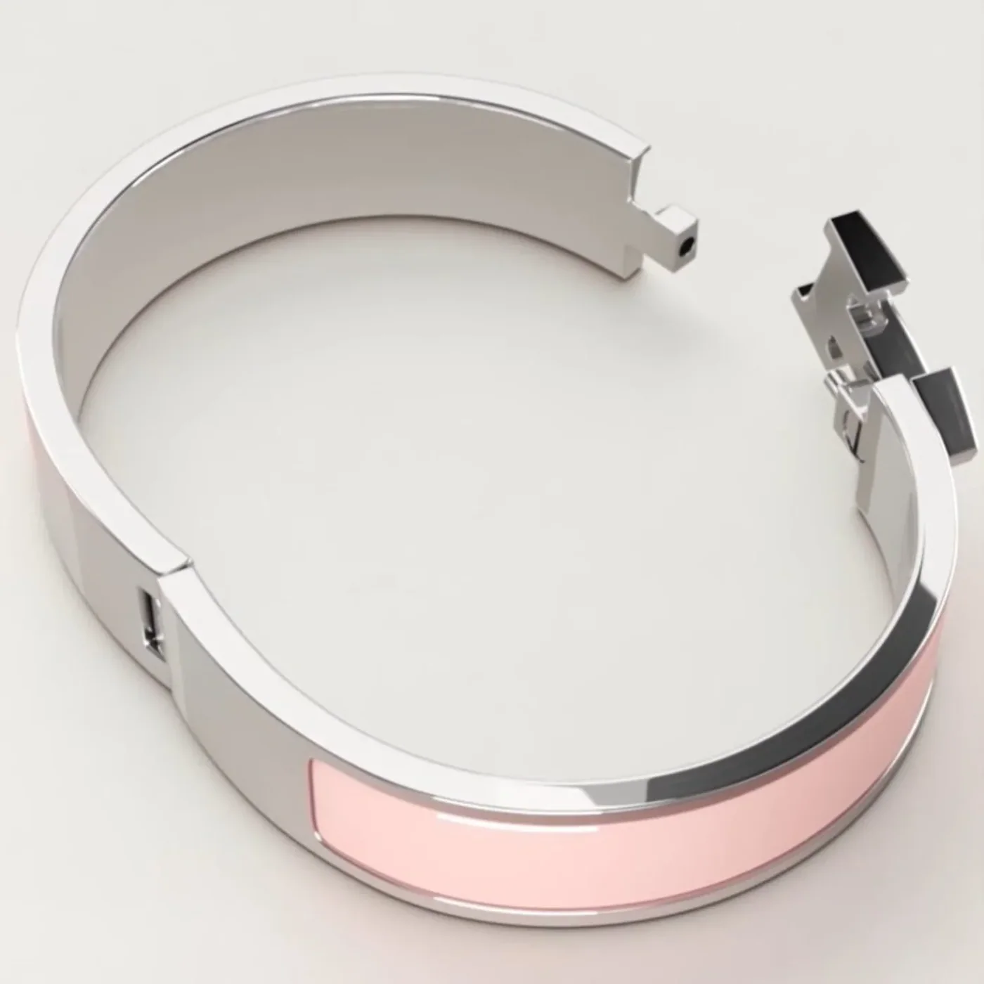 Hermes Clic H Bracelet Rose Candeur Hermes Clic H Bracelet Rose Candeur