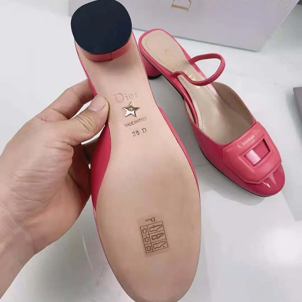 Dior Day Slingback Pump Indy Pink Patent Calfskin for Women Dior Day Slingback Pump Indy Pink Patent Calfskin for Women