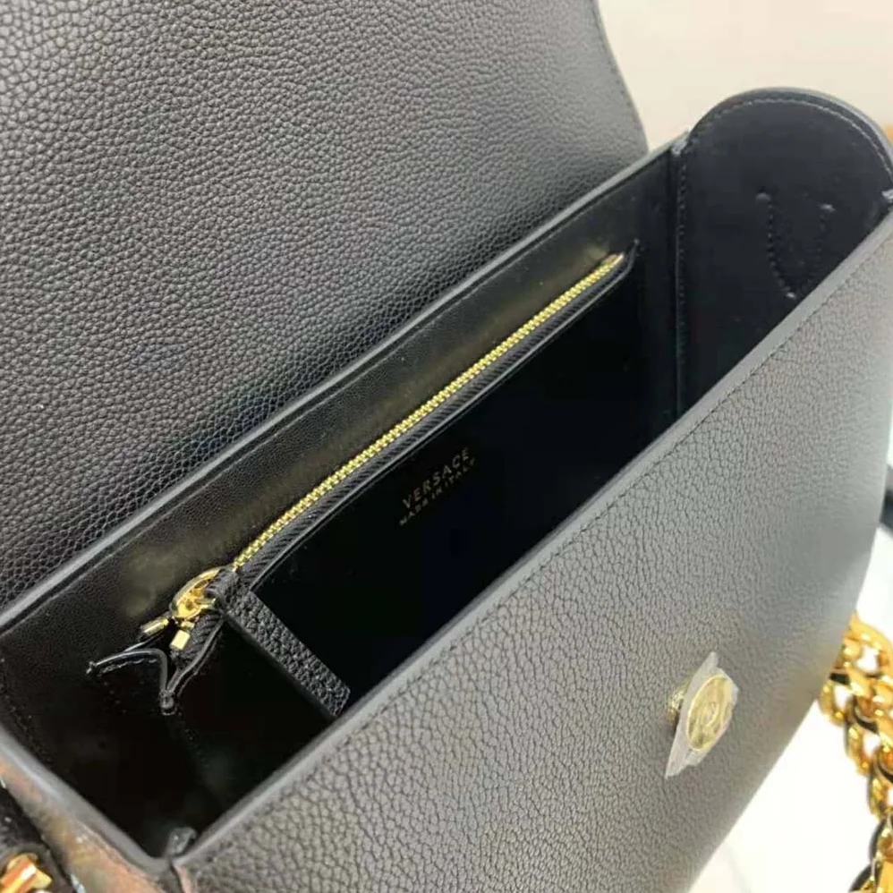 Versace La Medusa Shoulder Bag for Women in Black Versace La Medusa Shoulder Bag for Women in Black