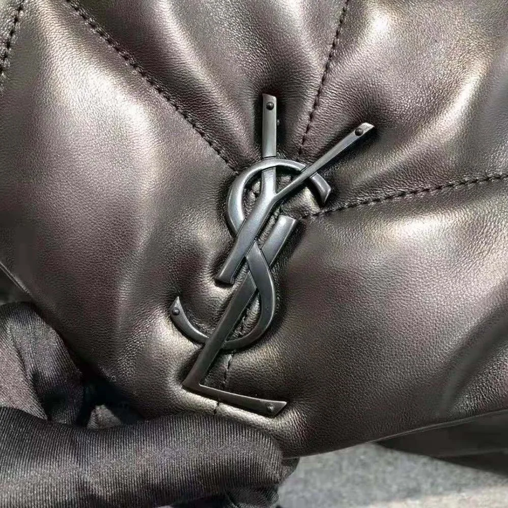 Saint Laurent YSL Puffer Medium Bag in Quilted Lambskin for Women in Black