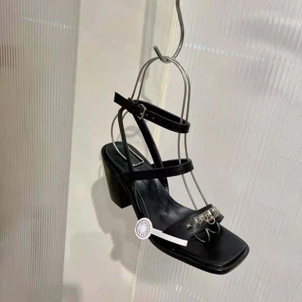 Hermes Ivresse 65 Sandal in Calfskin-Black H241152Z for Women Hermes Ivresse 65 Sandal in Calfskin-Black H241152Z for Women