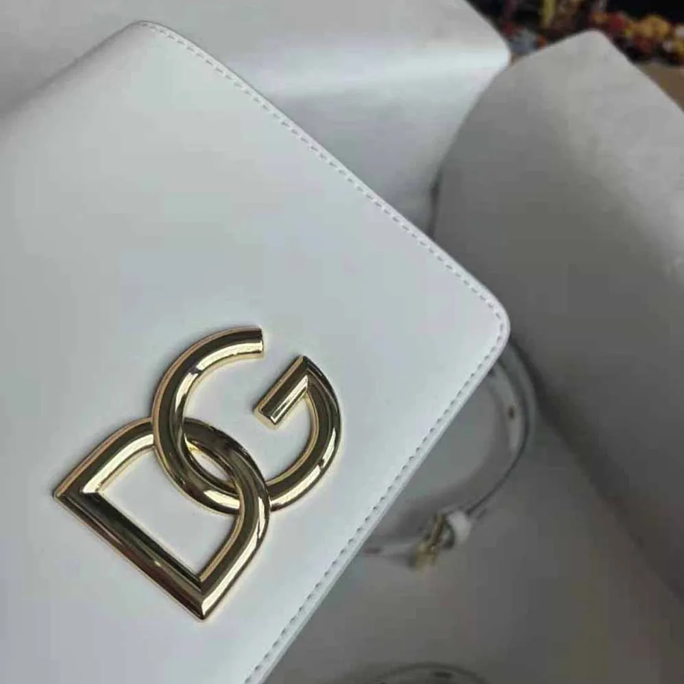 Dolce Gabbana D&G Calfskin Crossbody 3.5 Bag for Women in White