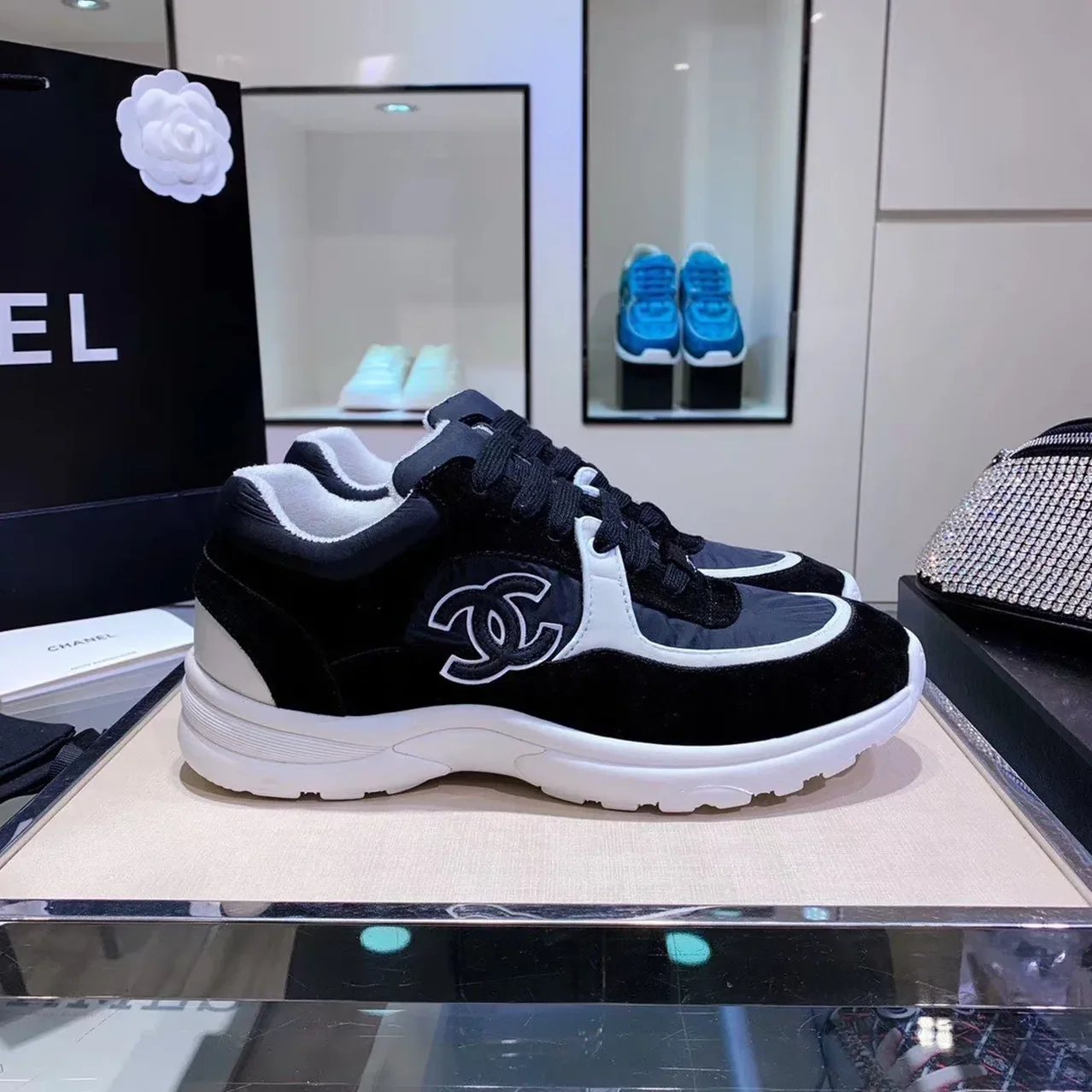 Chanel Sneakers Black/White , Shoes for Women