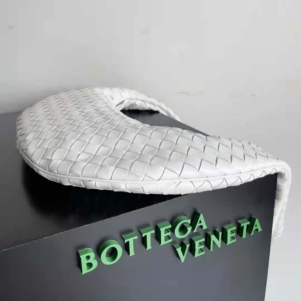 Bottega Veneta Buddy Intrecciato Leather Crossbody Bag for Women in White