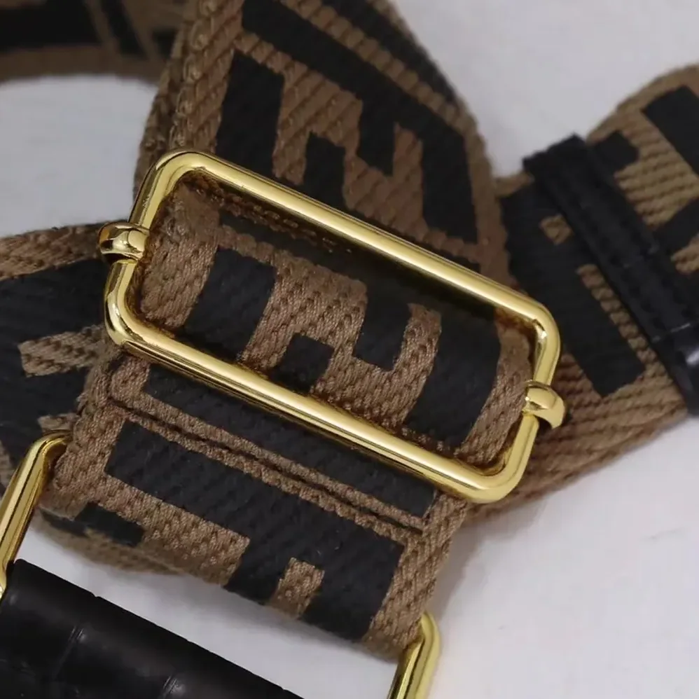 Fendi Strap You Brown Canvas Shoulder Strap for Unisex Fendi Strap You Brown Canvas Shoulder Strap for Unisex