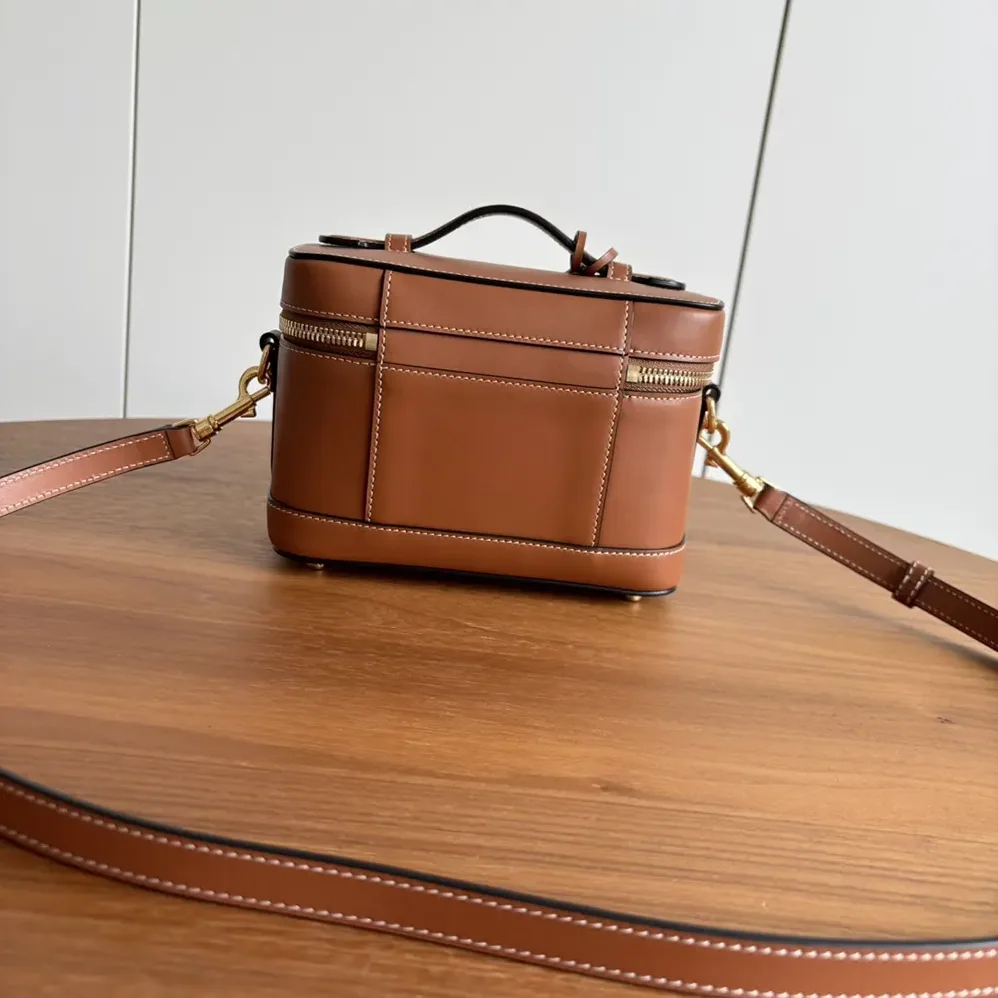 Celine Vanity in Natural Calfskin for Unisex in Brown Celine Vanity in Natural Calfskin for Unisex in Brown