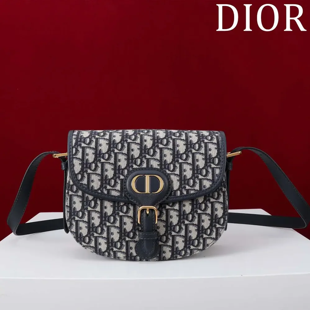 Dior Medium Dior Bobby Bag Blue Dior Oblique Jacquard for Women