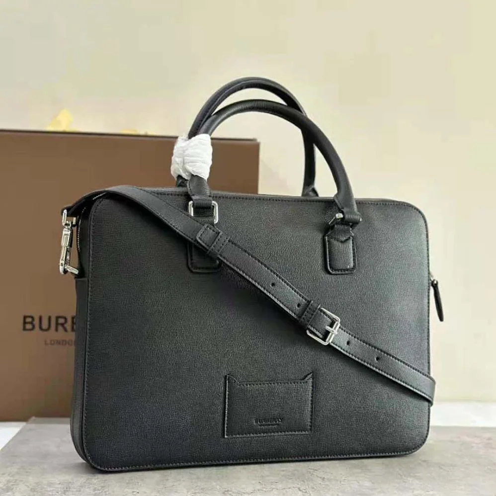 Burberry Slim Ainsworth Briefcase for Men in Black Burberry Slim Ainsworth Briefcase for Men in Black