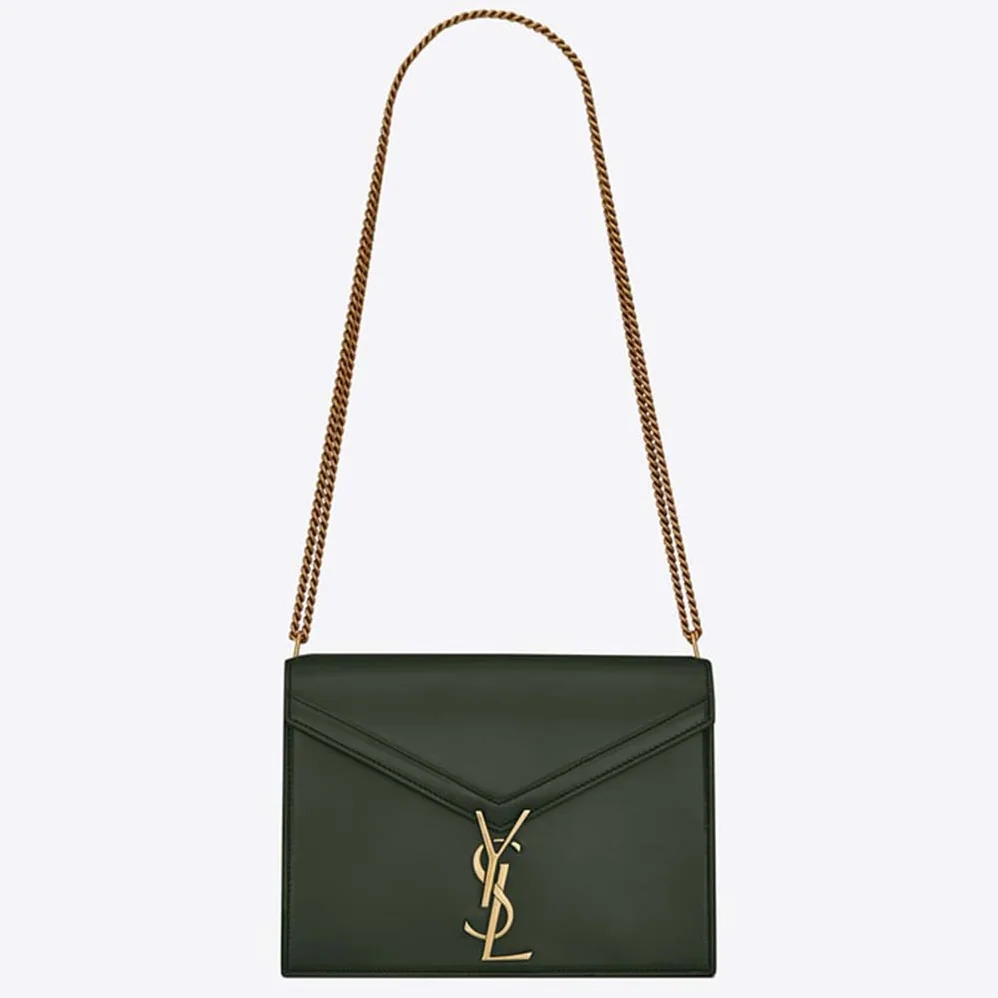 Saint Laurent YSL Cassandra Monogram Clasp Bag Smooth for Women in Green Saint Laurent YSL Cassandra Monogram Clasp Bag Smooth for Women in Green