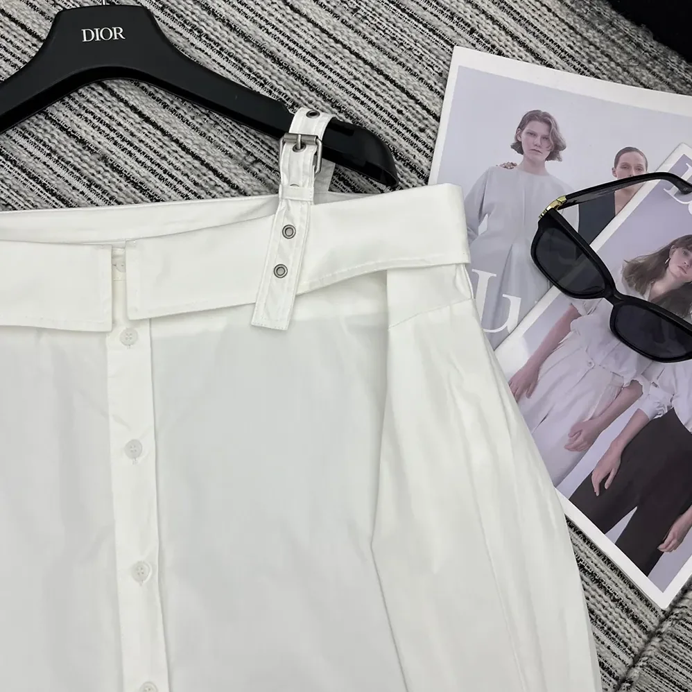 Dior Blouse White Cotton Poplin for Women