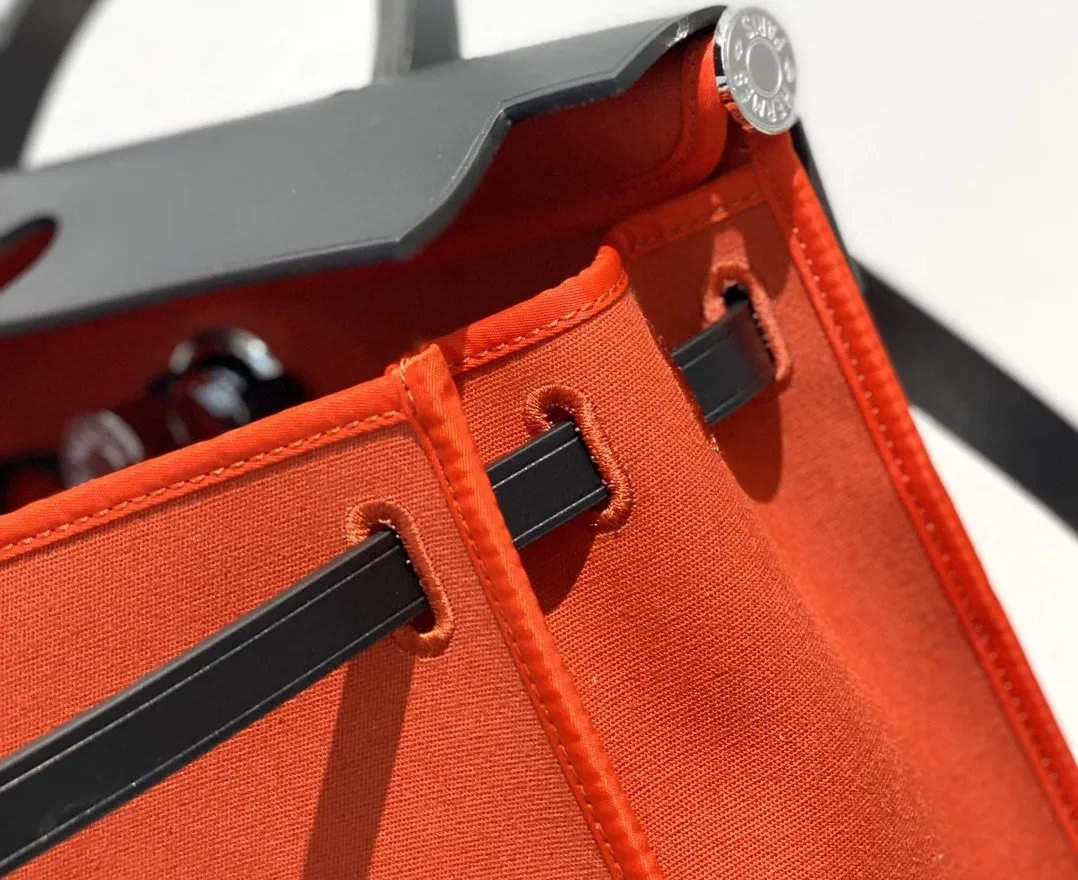Hermes Herbag Zip Bag Red, Silver Toned Hardware Bag Hermes Herbag Zip Bag Red, Silver Toned Hardware Bag