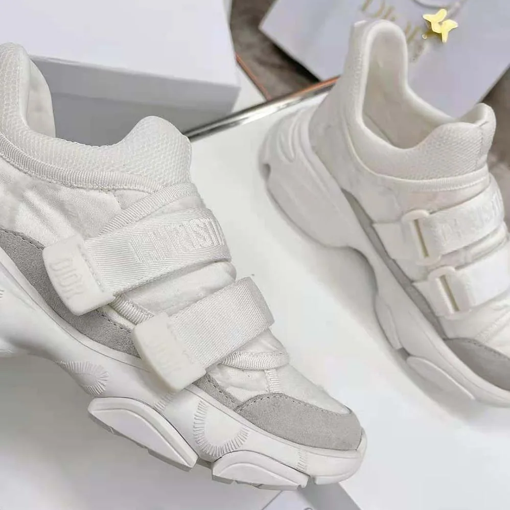 Dior D-Wander Sneaker White Camouflage Technical Fabric for Women