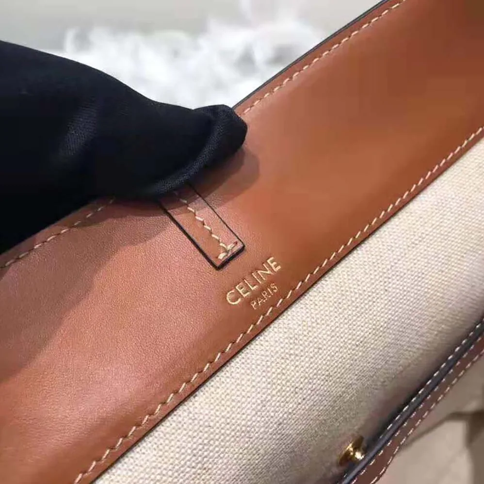 Celine Small Soft Bucket Bag in Triomphe Jacquard and Calfskin for Women Celine Small Soft Bucket Bag in Triomphe Jacquard and Calfskin for Women