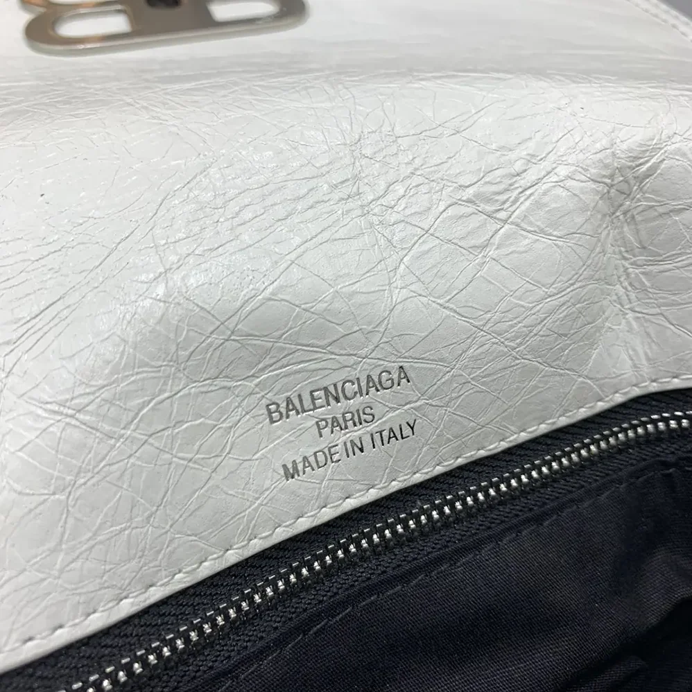 Balenciaga BB Soft Small Flap Bag in Optic White for Women