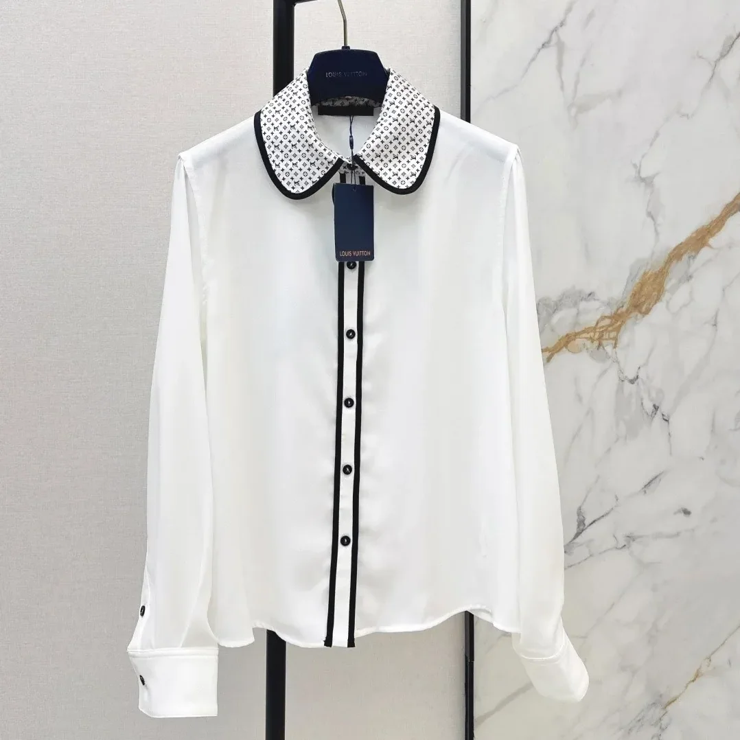Louis Vuitton Monogram Bow Blouse White Louis Vuitton Monogram Bow Blouse White