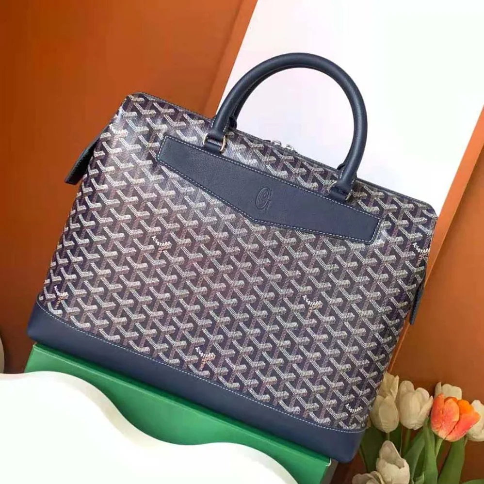 Goyard Cisalpin Document Case for Unisex in Navy