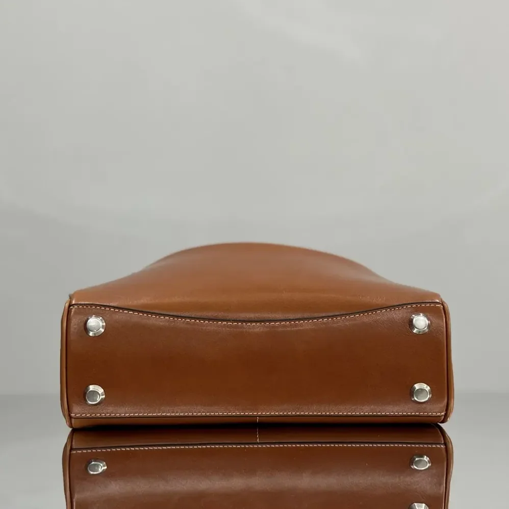 Balenciaga Rodeo Handbag Small in Tan Cowboy Vegetable Tanned Lambskin Aged for Women in silver Hardware