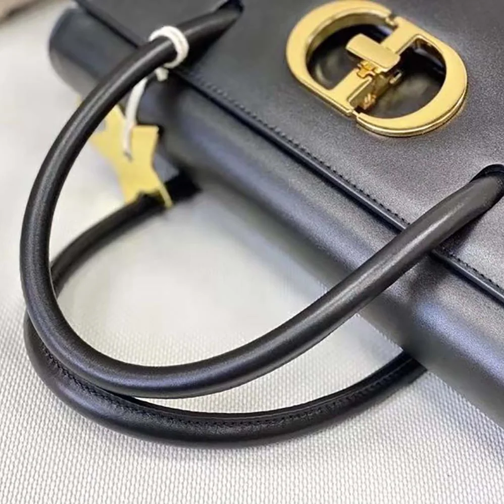 Dior Large ST Honore Tote Black Box Calfskin for Women
