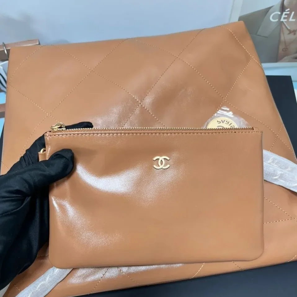 Chanel 22 Crossbody Bag in Shiny Camel Gold Hardware Chanel 22 Crossbody Bag in Shiny Camel Gold Hardware