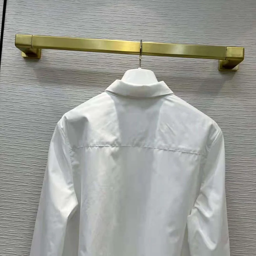 Prada Embroidered Poplin Blouse for Women Prada Embroidered Poplin Blouse for Women
