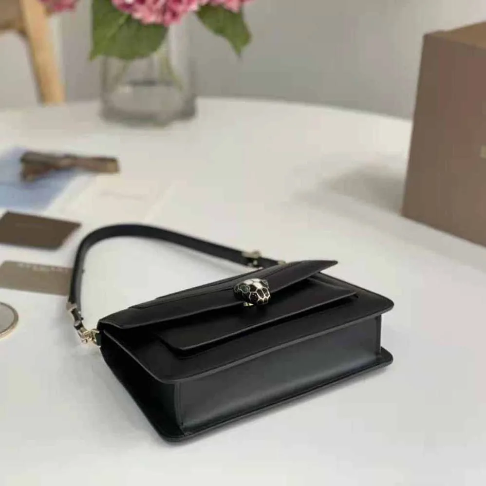 Bvlgari Serpenti Forever East-West Shoulder Bag for Women in Black Bvlgari Serpenti Forever East-West Shoulder Bag for Women in Black