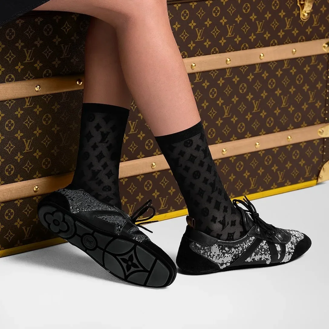 Louis Vuitton LV Sneakerina Black/Silver 1AHND2 Louis Vuitton LV Sneakerina Black/Silver 1AHND2