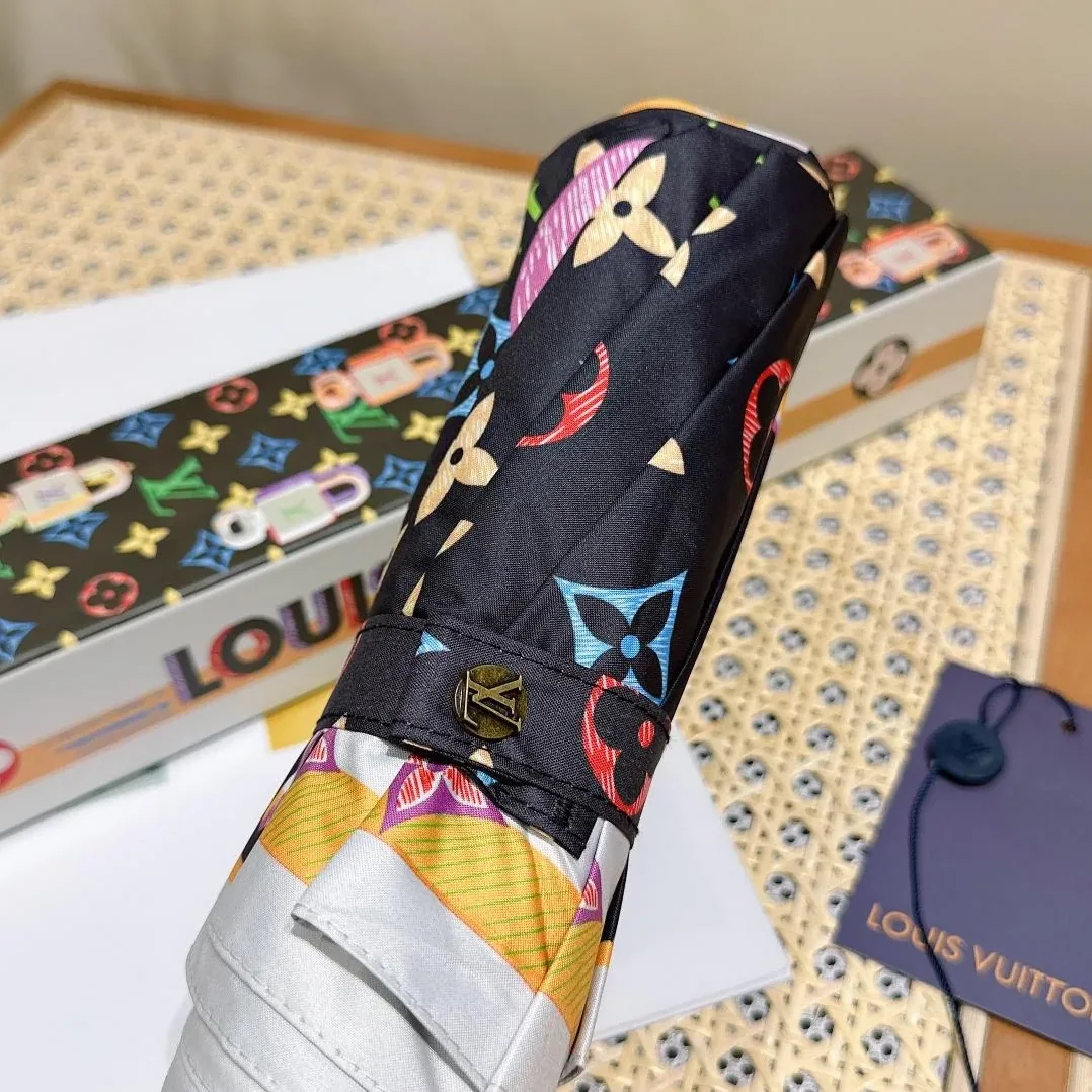 Louis Vuitton Monogram Printed Umbrella Black Louis Vuitton Monogram Printed Umbrella Black