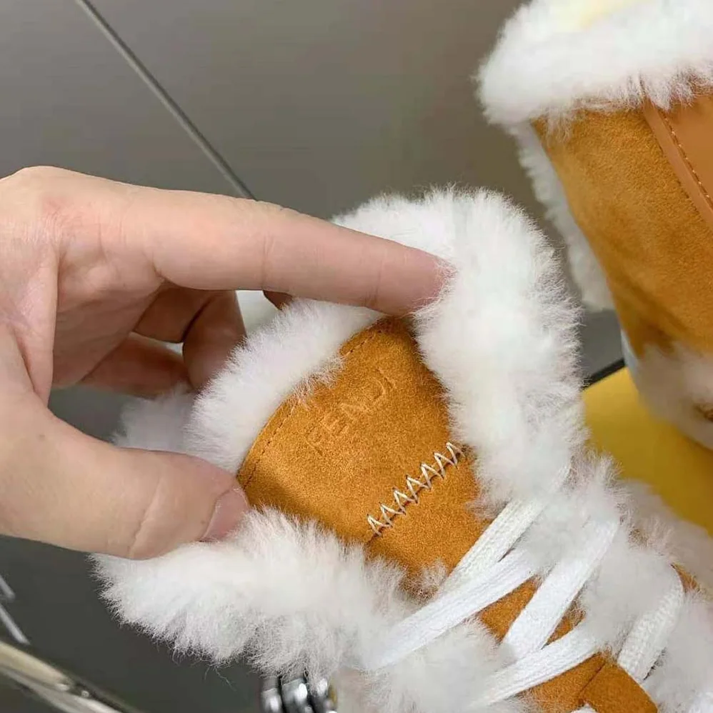 Fendi Force Yellow Suede High for Women in Tops